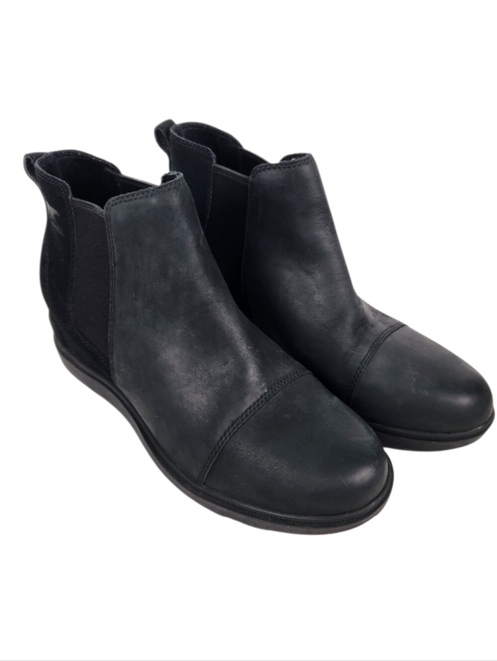 Sorel Evie II Wedge Chelsea Boot Black Wedge Boot Womens Size 10.5